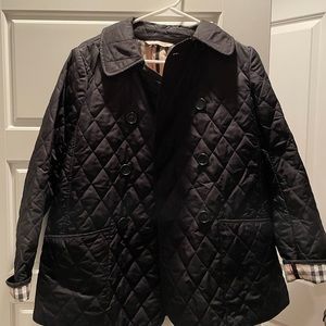 Burberry Quilted Double Breasted Rain Jacket